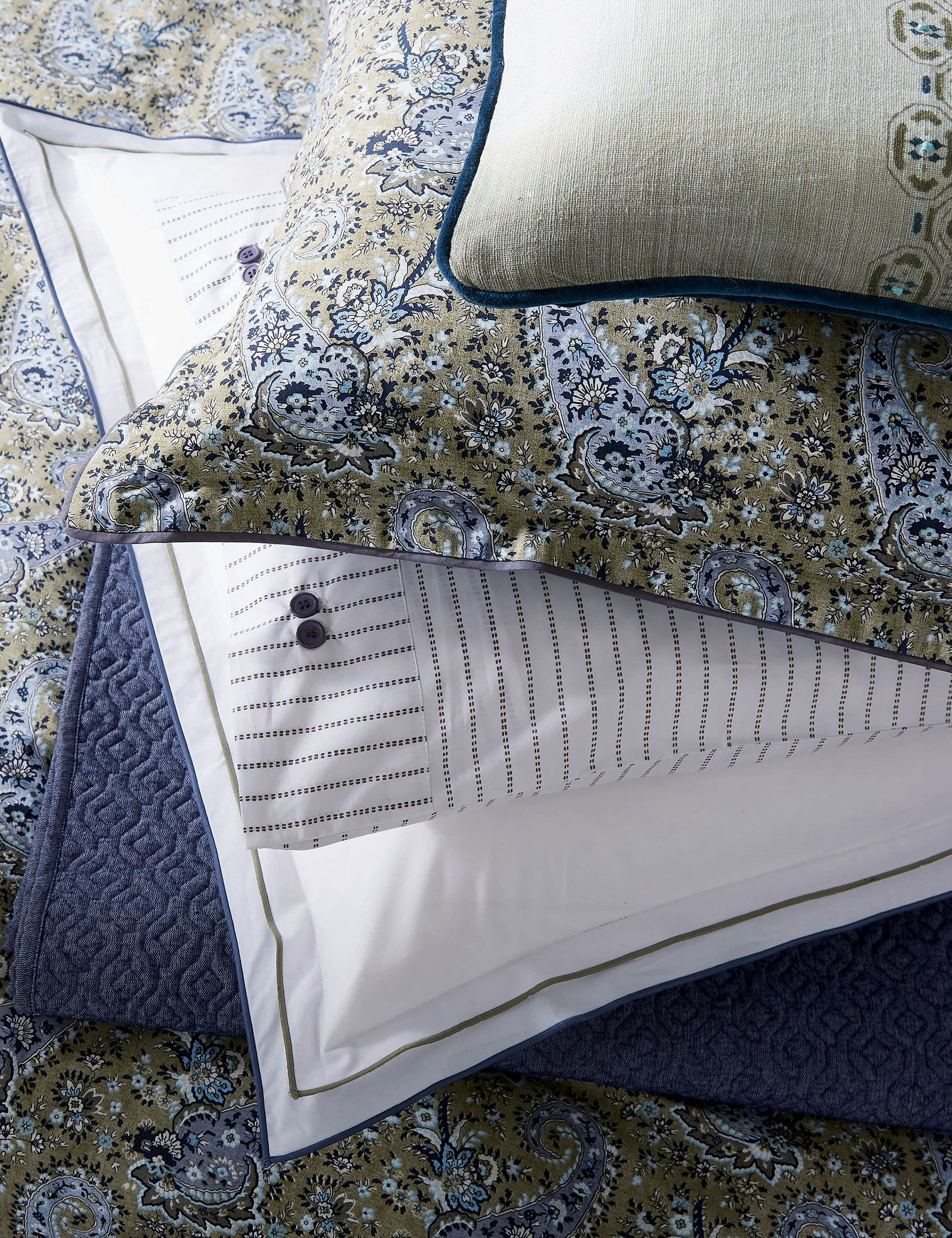 Bedeck of Belfast geometric rectangle cushion 70 cm (British brand)