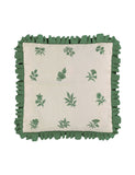 Verdant Bouquet frill square cushion 45cm, imported from the UK