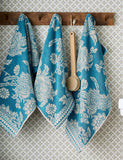 Hidcote birds tapestry towel, 100% cotton, imported from the UK