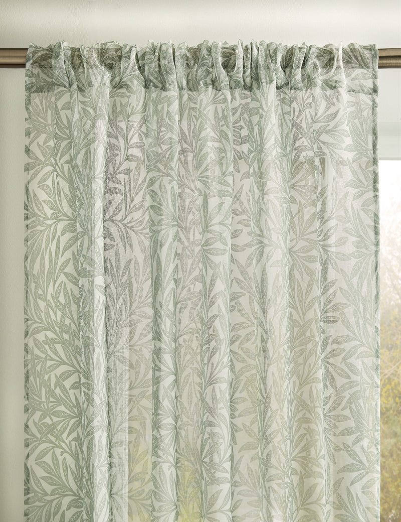 William Morris At Home Original Willow Voile Panel Curtains