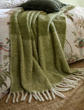 Laura Ashley Bronwen tassled wool throw - British product