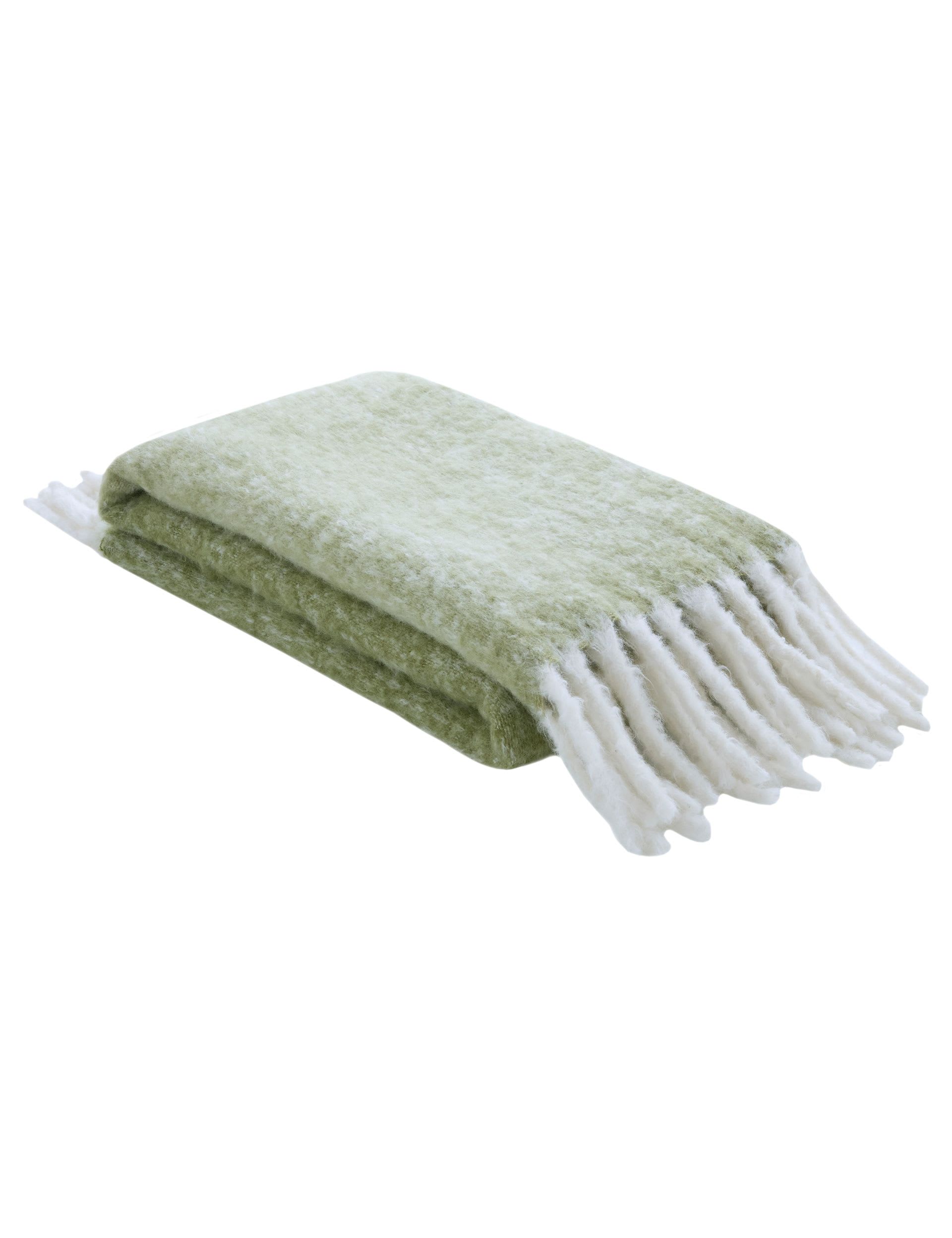 Laura Ashley Bronwen tassled wool throw - British product
