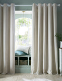 Laura Ashley Cornish Chenille Striped Eyelet Curtains, UK version