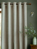 Laura Ashley Milbourne herringbone eyelet curtains, imported from the UK