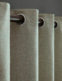 Laura Ashley Milbourne herringbone eyelet curtains, imported from the UK
