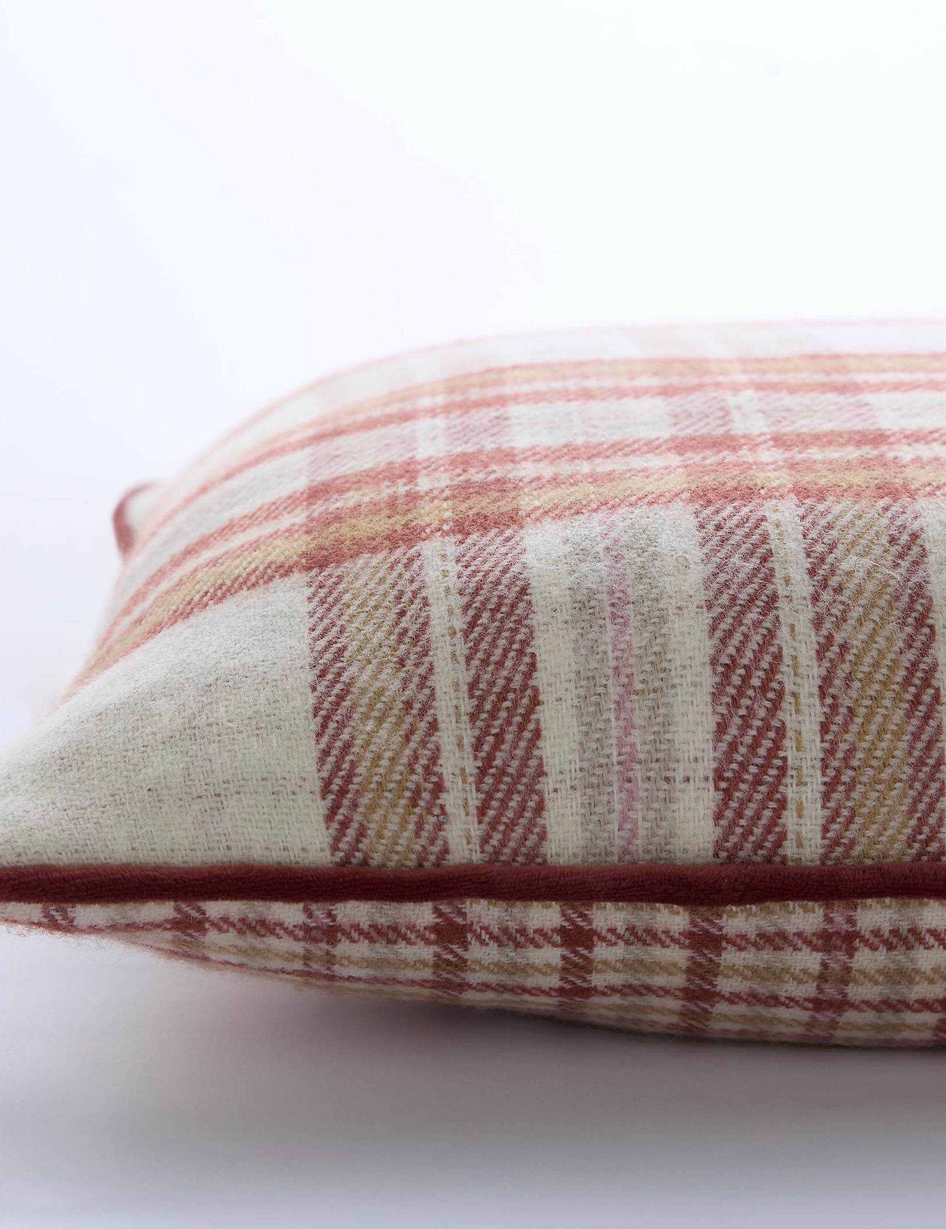 Laura Ashley Padbury checked cushion 45cm - British product
