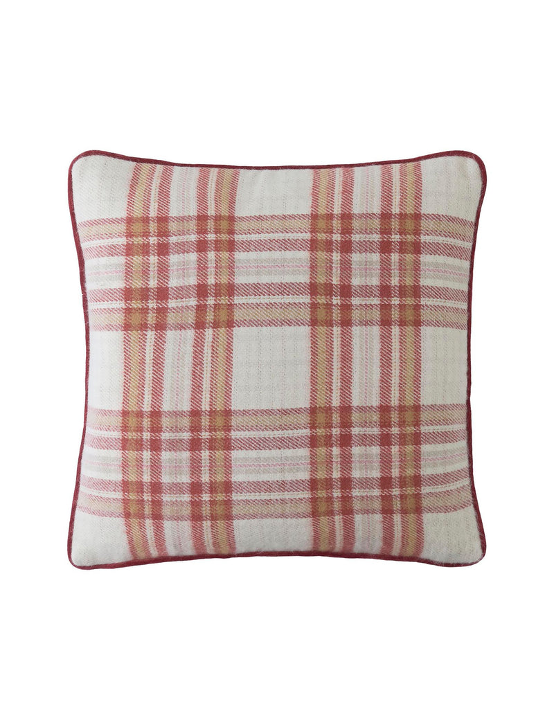 Laura Ashley Padbury checked cushion 45cm - British product