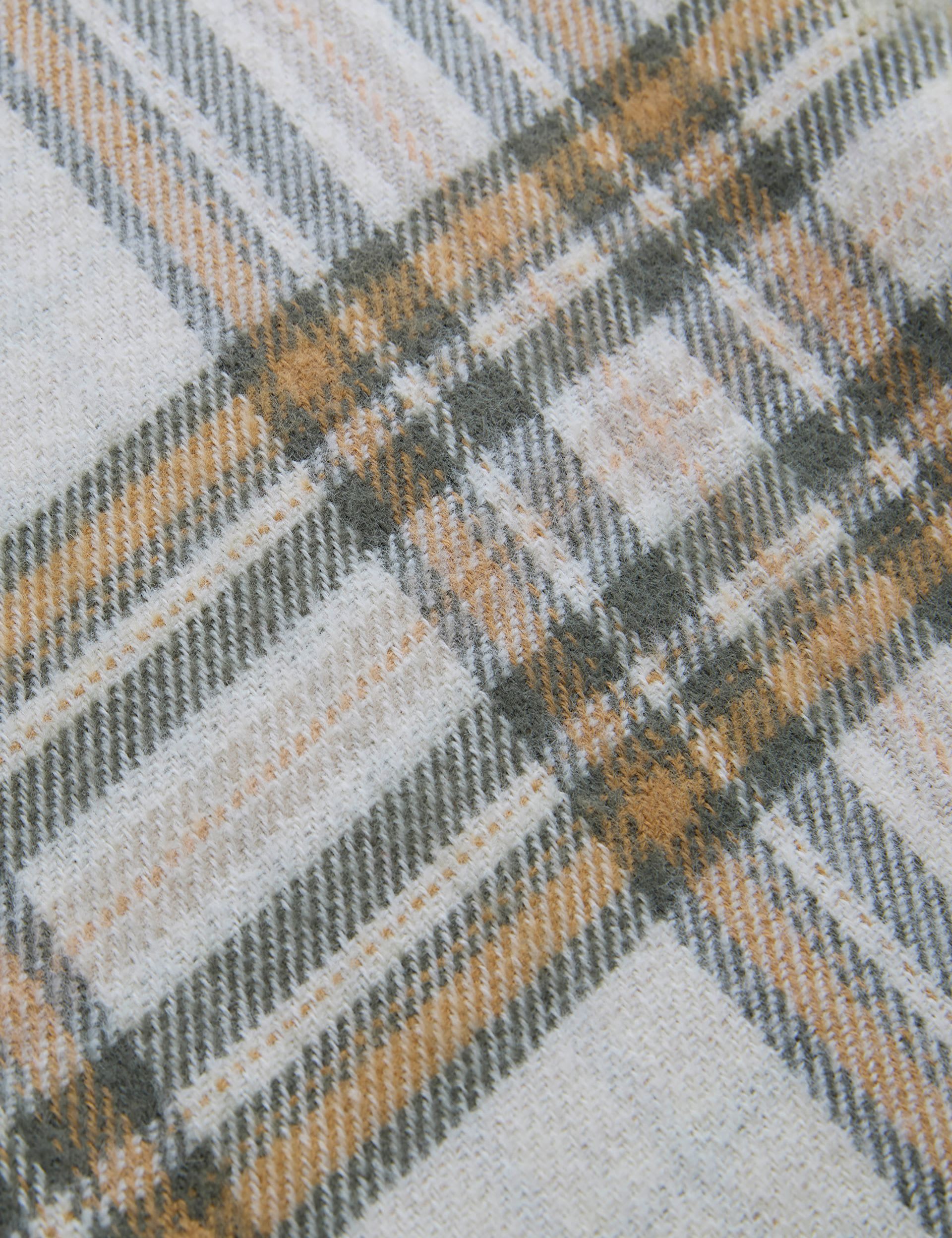 Laura Ashley Padbury Check Reversible Tassled Throw