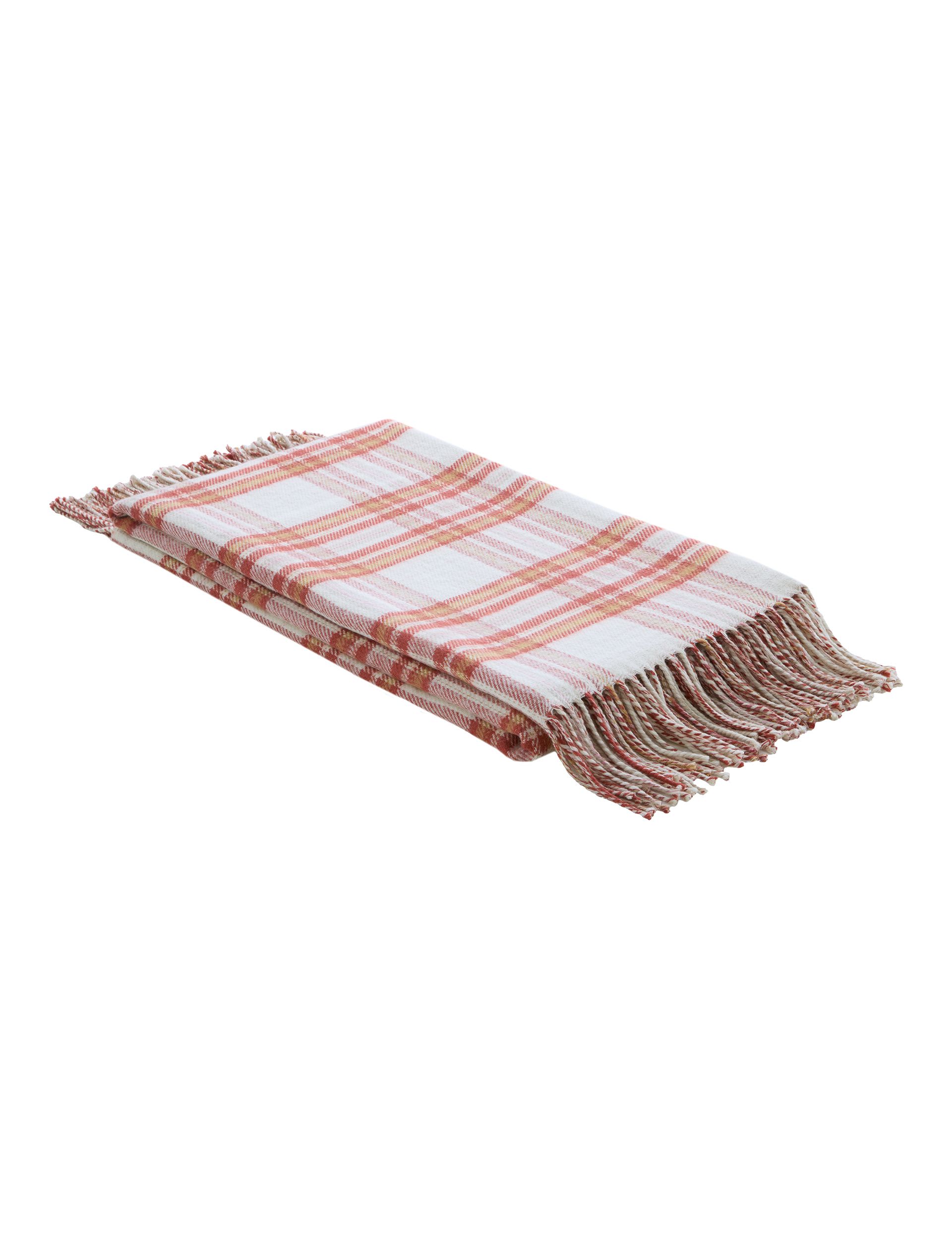 Laura Ashley Padbury Check reversible tassled throw 150x200 cm, UK version