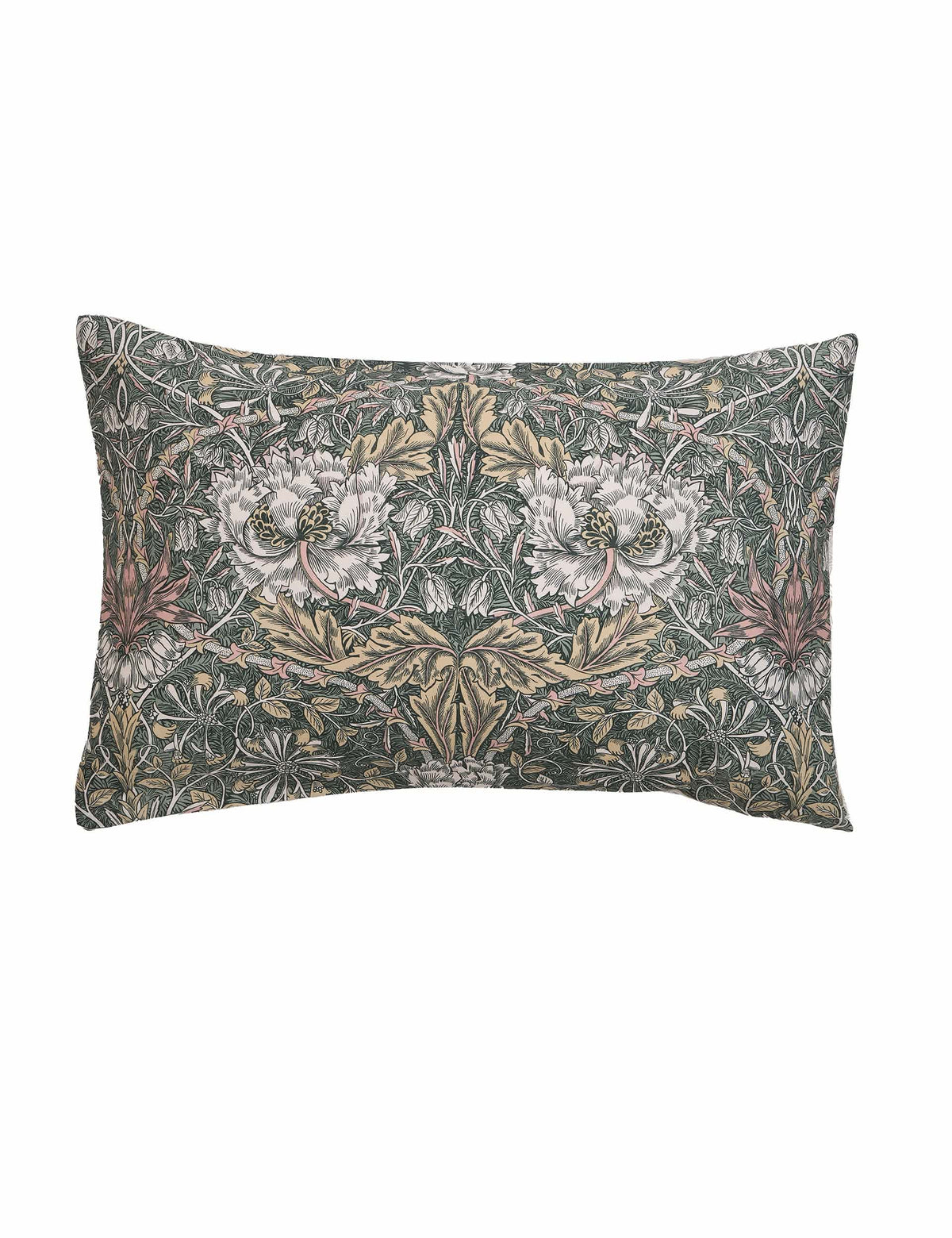 William Morris honeysuckle and tulip pillowcases set of 2, UK version