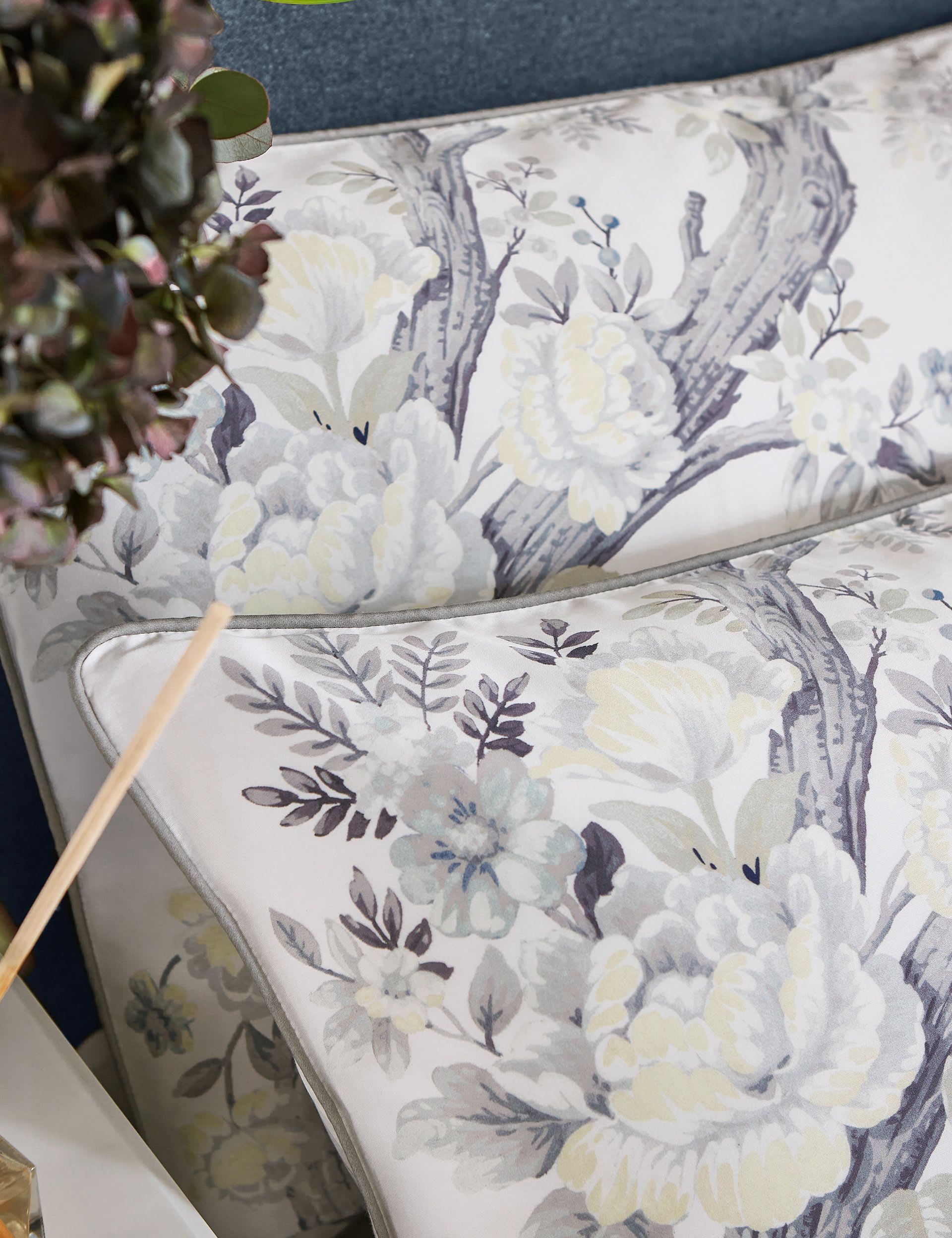 Laura Ashley Belvedere pillowcases 2 pack cotton sateen, UK version