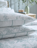 Laura Ashley 2 Pack Pure Cotton Tuileries Pillowcases