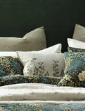 MM Linen Toby Embroidered Bolster Cushion 60cm, imported from the UK