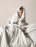 Bedfolk pure cotton quilted throw, imported from the UK