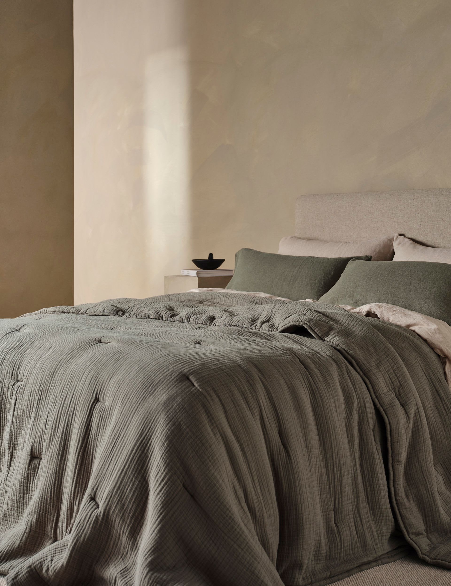 Bedfolk pure cotton quilted throw, UK version