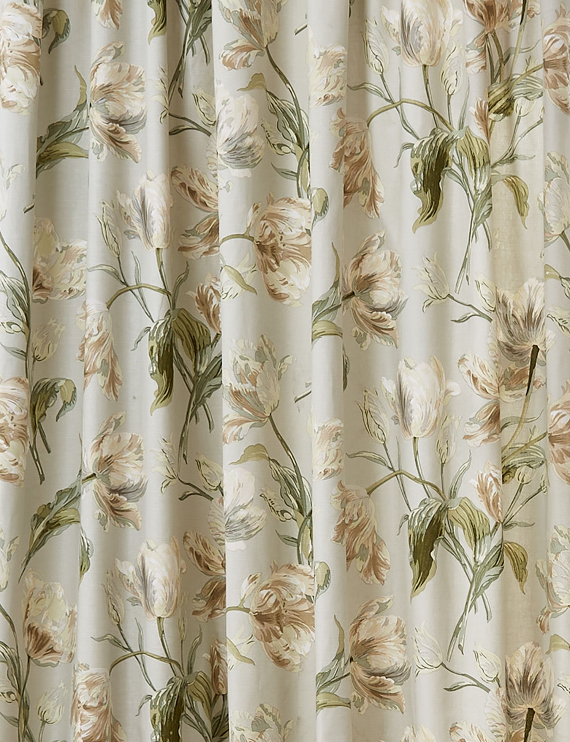 Laura Ashley Gosford Pure Cotton Pencil Pleat Curtains