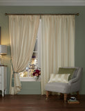Laura Ashley Lille Stripe Pencil Pleat Curtains, UK version