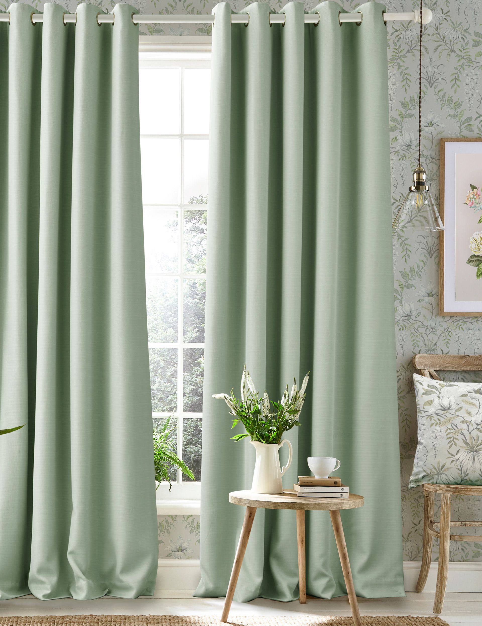 Laura Ashley Stephanie Eyelet Blackout Curtains