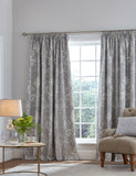 Laura Ashley Josette pure cotton pencil pleat blackout curtains, UK version