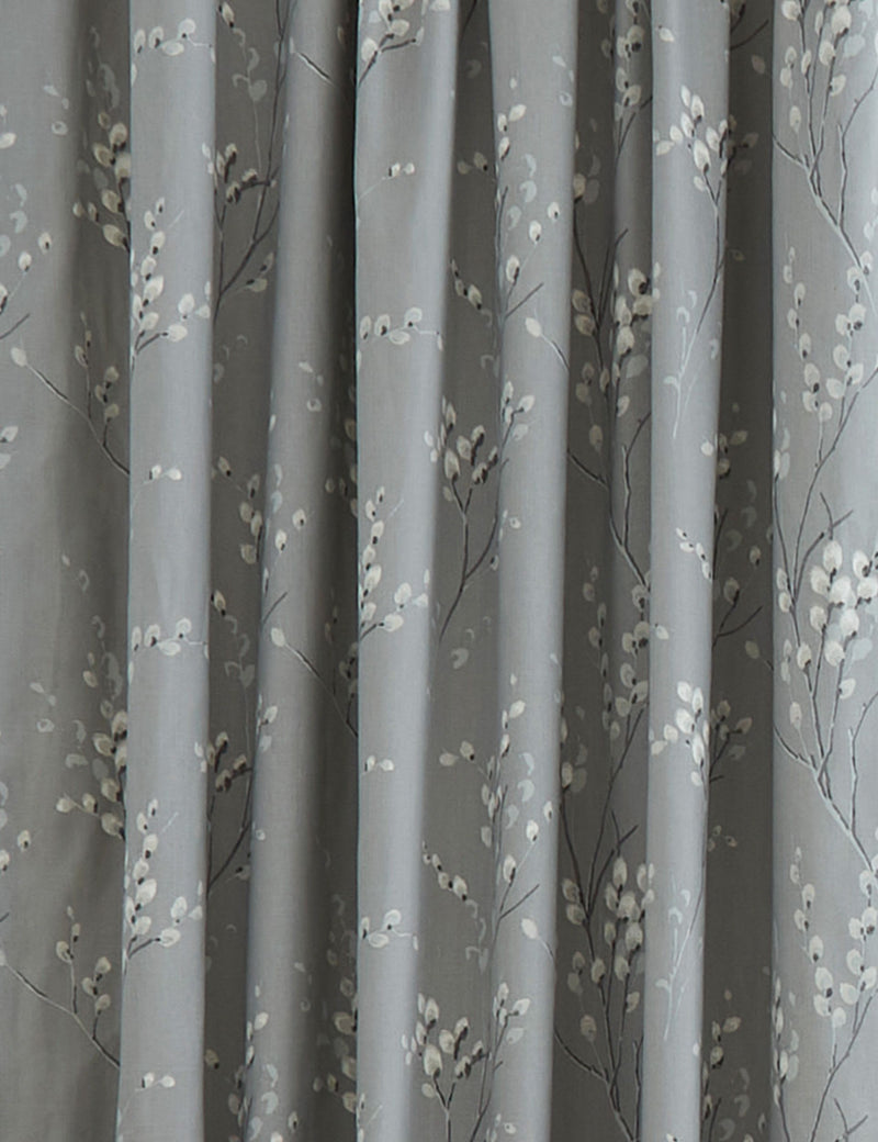 Laura Ashley pussy willow pencil pleat curtains, UK version
