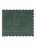 Laura Ashley velvet scalloped bedspread 180x235cm (British brand)