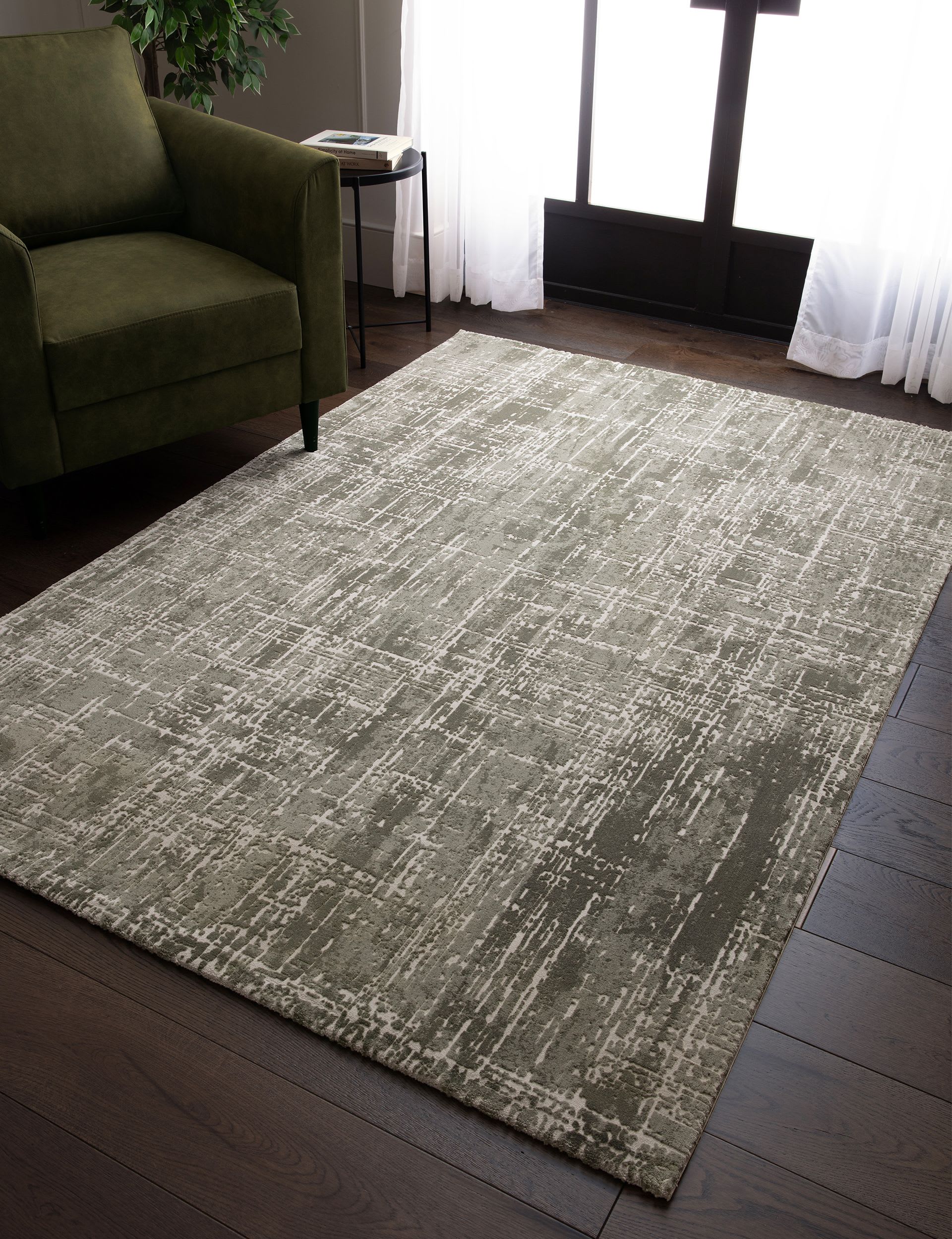 Asiatic Kuza abstract woven rug multi-dimensional pile - British product