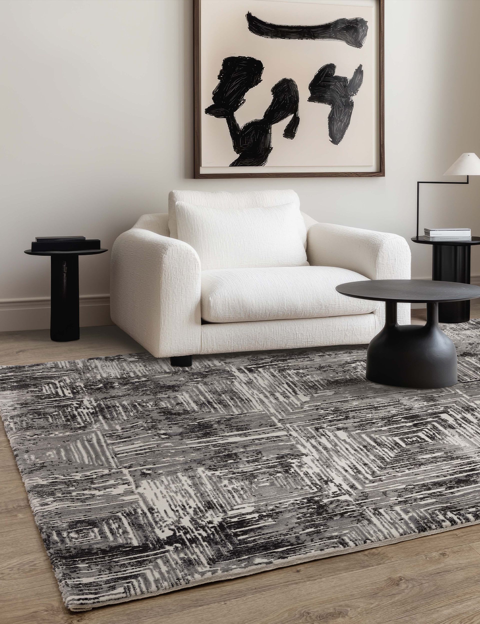 Asiatic Kuza Portrait woven rug, imported from the UK