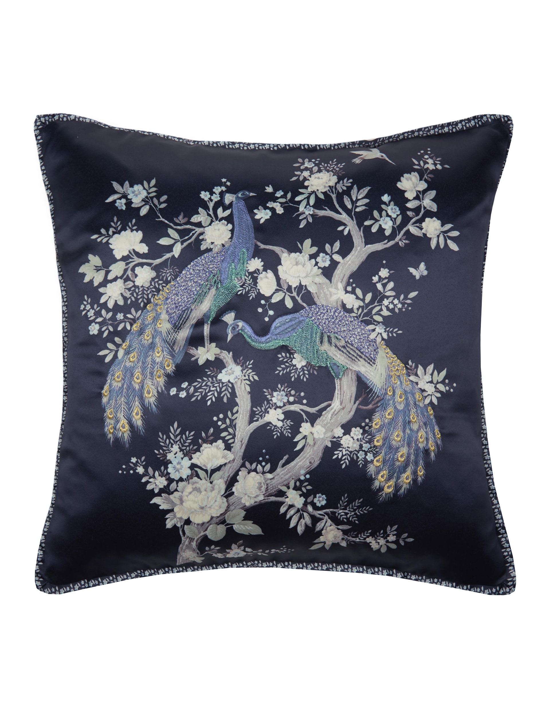 Laura Ashley Belvedere embroidered cushion 50cm - British product