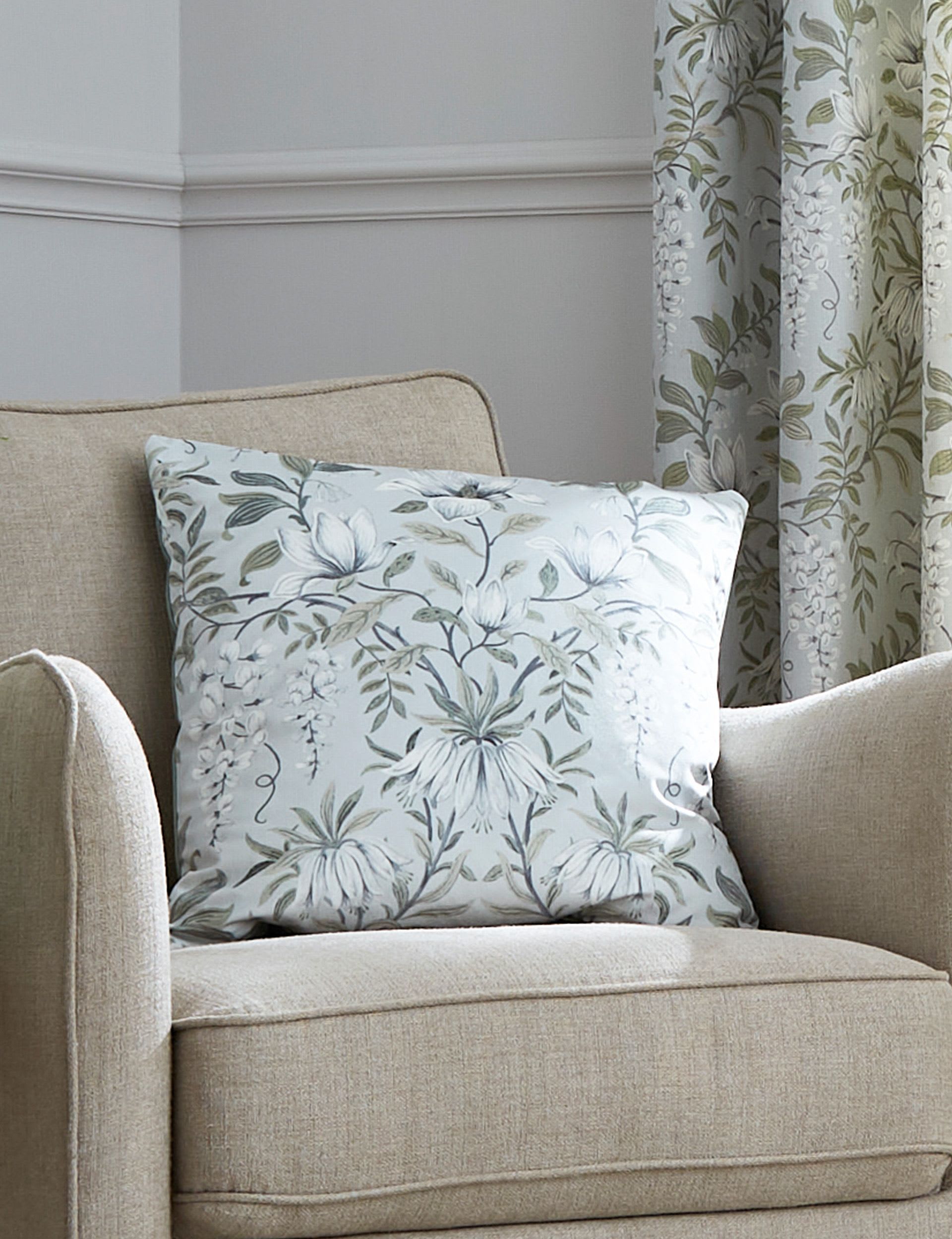 Laura Ashley Velvet Parterre Cushion 50 x 50cm