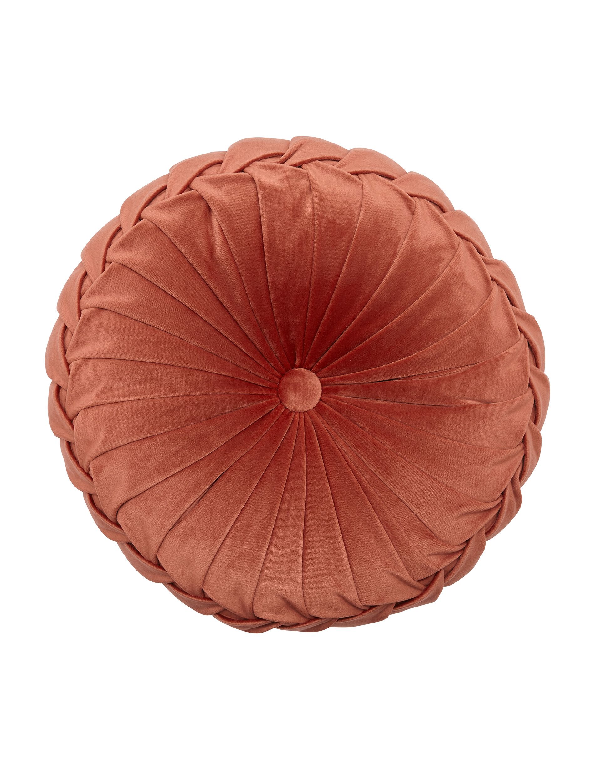 Laura Ashley Rosanna Velvet Round Pleated Cushion