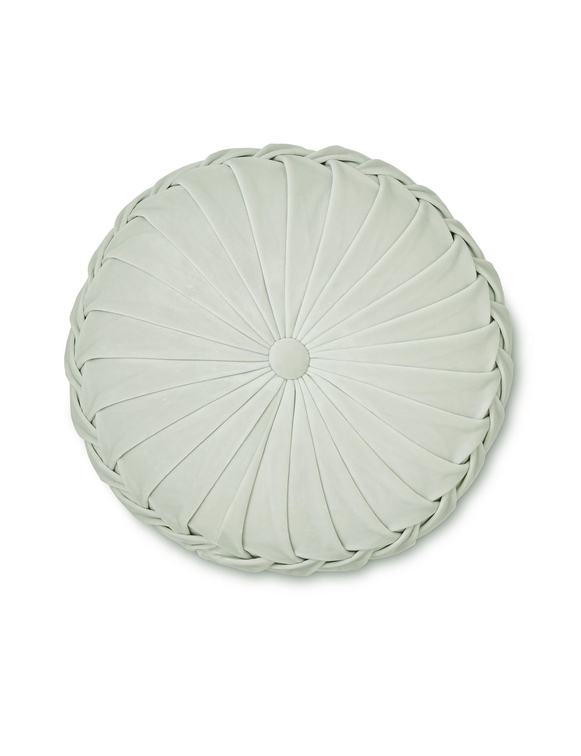 Laura Ashley Rosanna Velvet Round Pleated Cushion