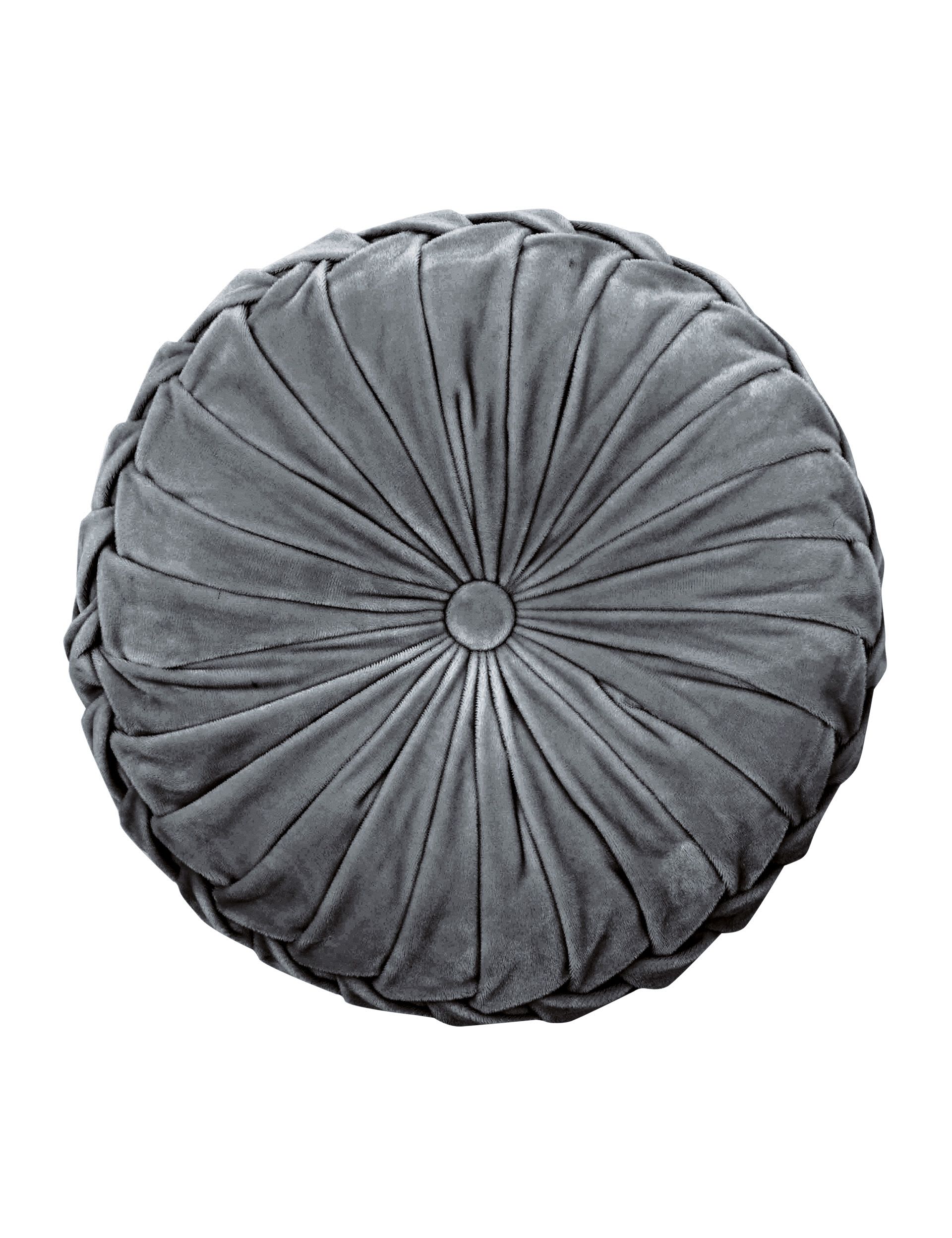 Laura Ashley Rosanna Velvet Round Pleated Cushion