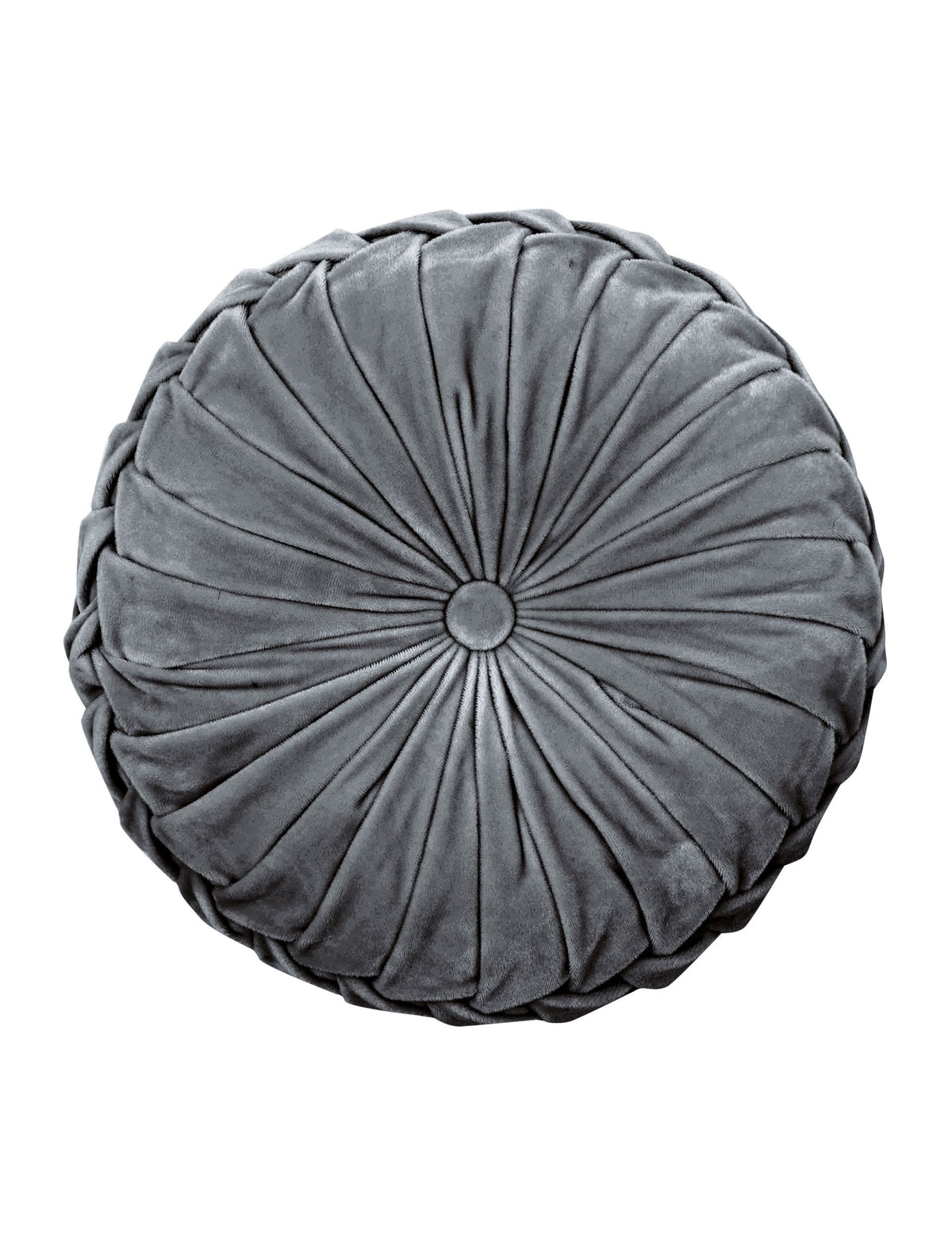 Laura Ashley Rosanna Velvet Round Pleated Cushion