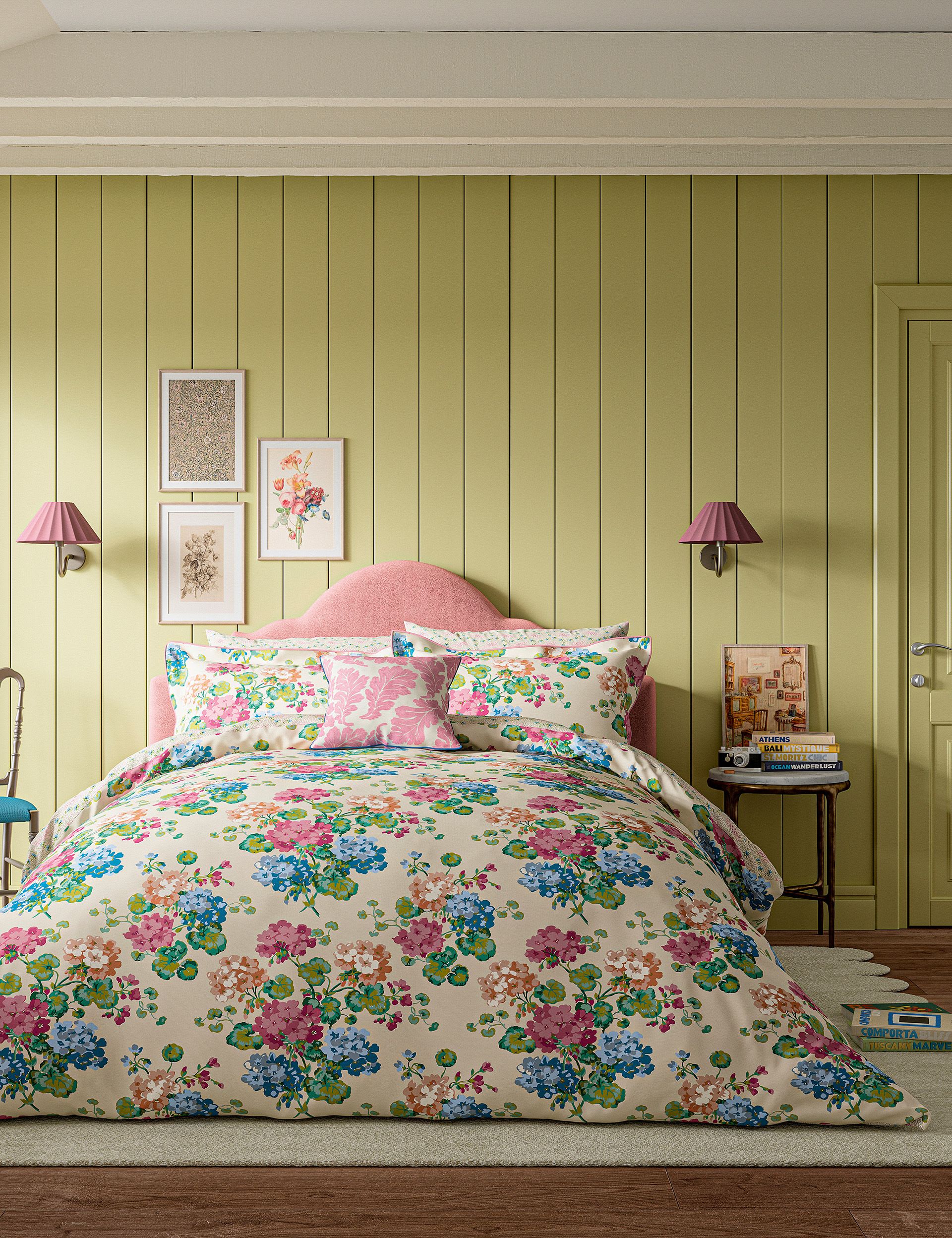 Land & Shore bedding set Lori floral reversible, UK version