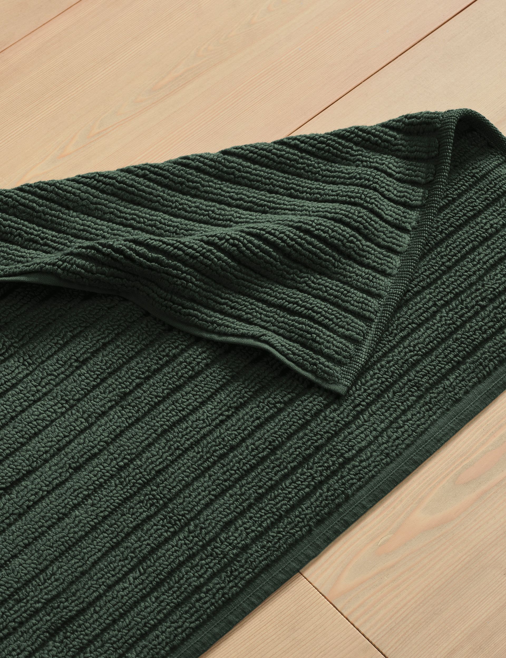 Bedfolk pure cotton ribbed bath mat 80x50 cm, UK version