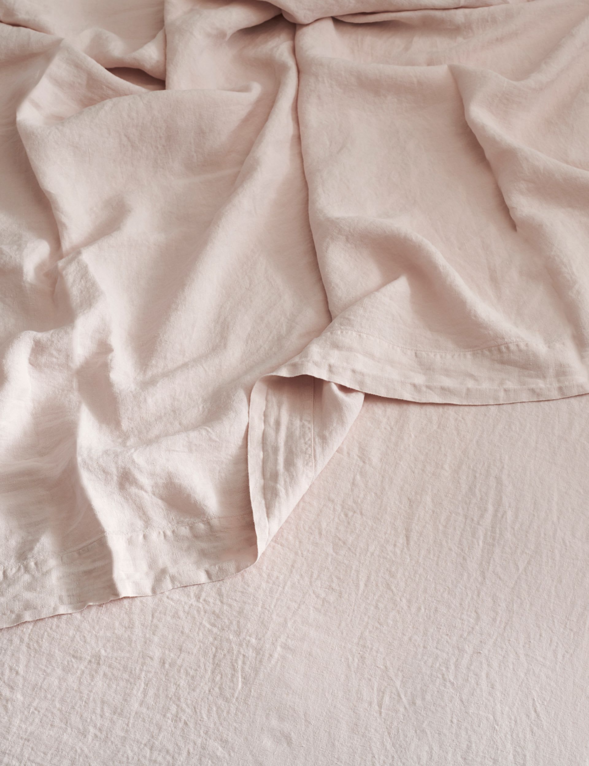 Bedfolk Pure Linen Washed Flat Sheet