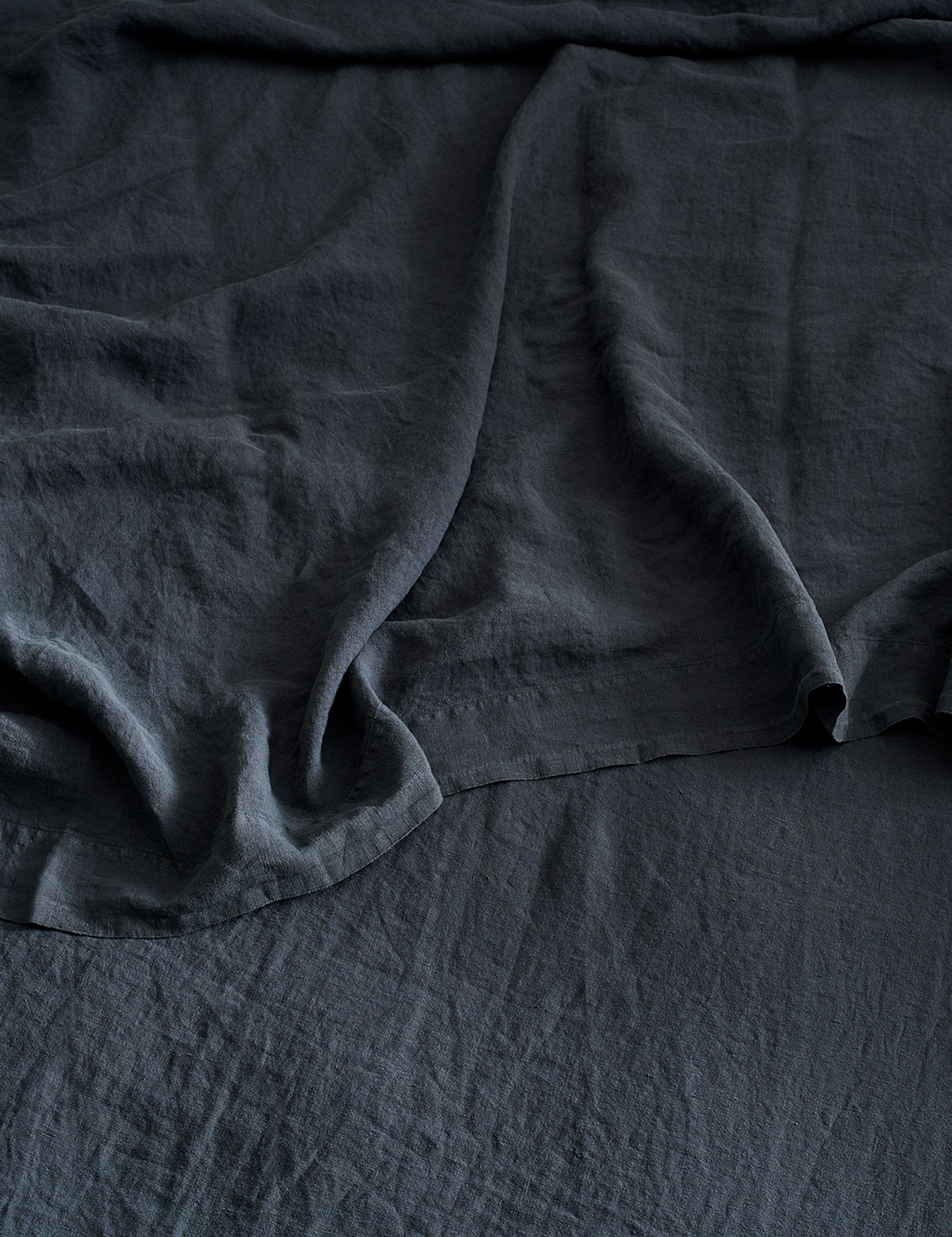 Bedfolk pure linen washed flat sheet, imported from the UK