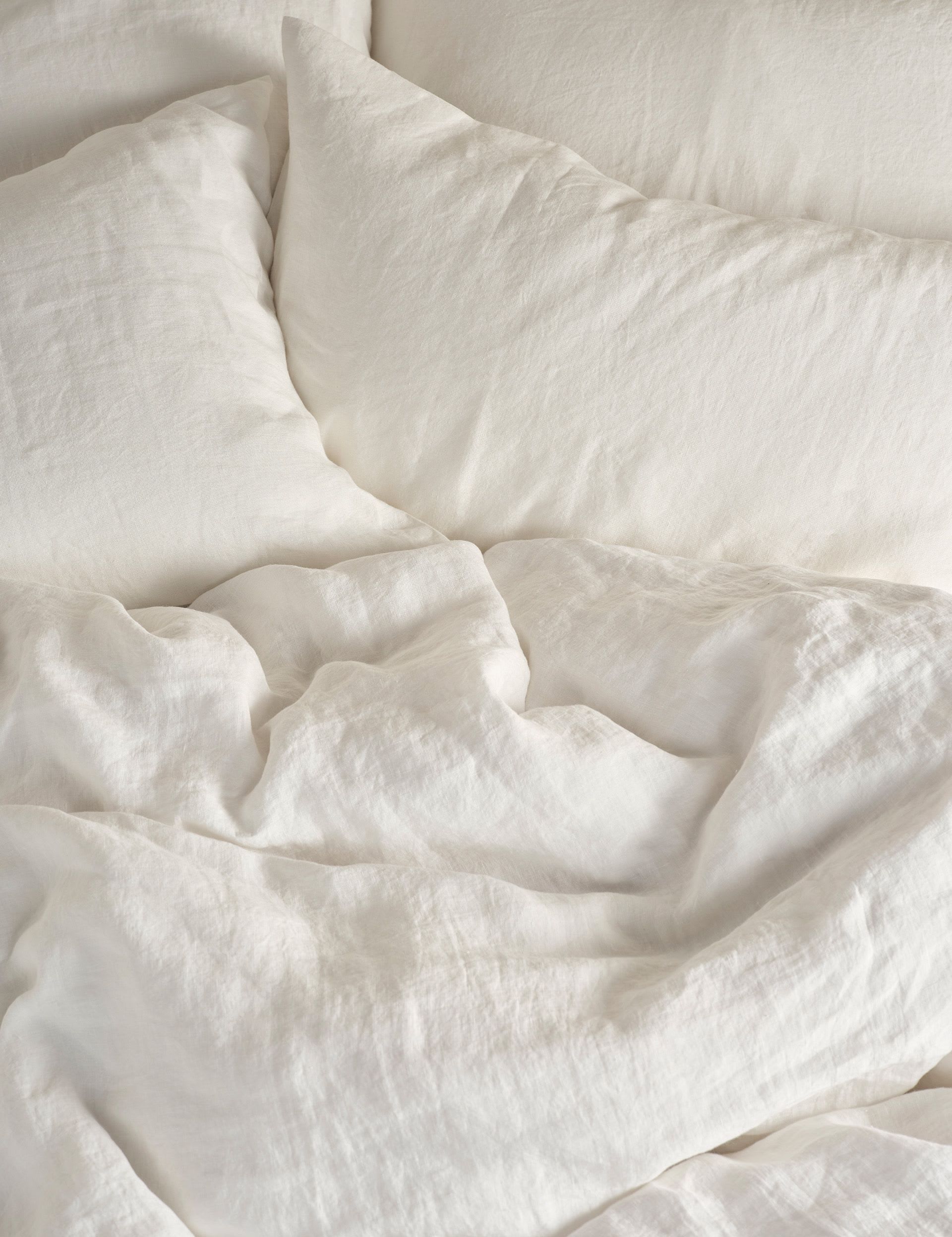 Bedfolk pure washed linen duvet cover, UK version