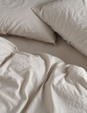 Bedfolk Pure Cotton Washed Fitted Sheet