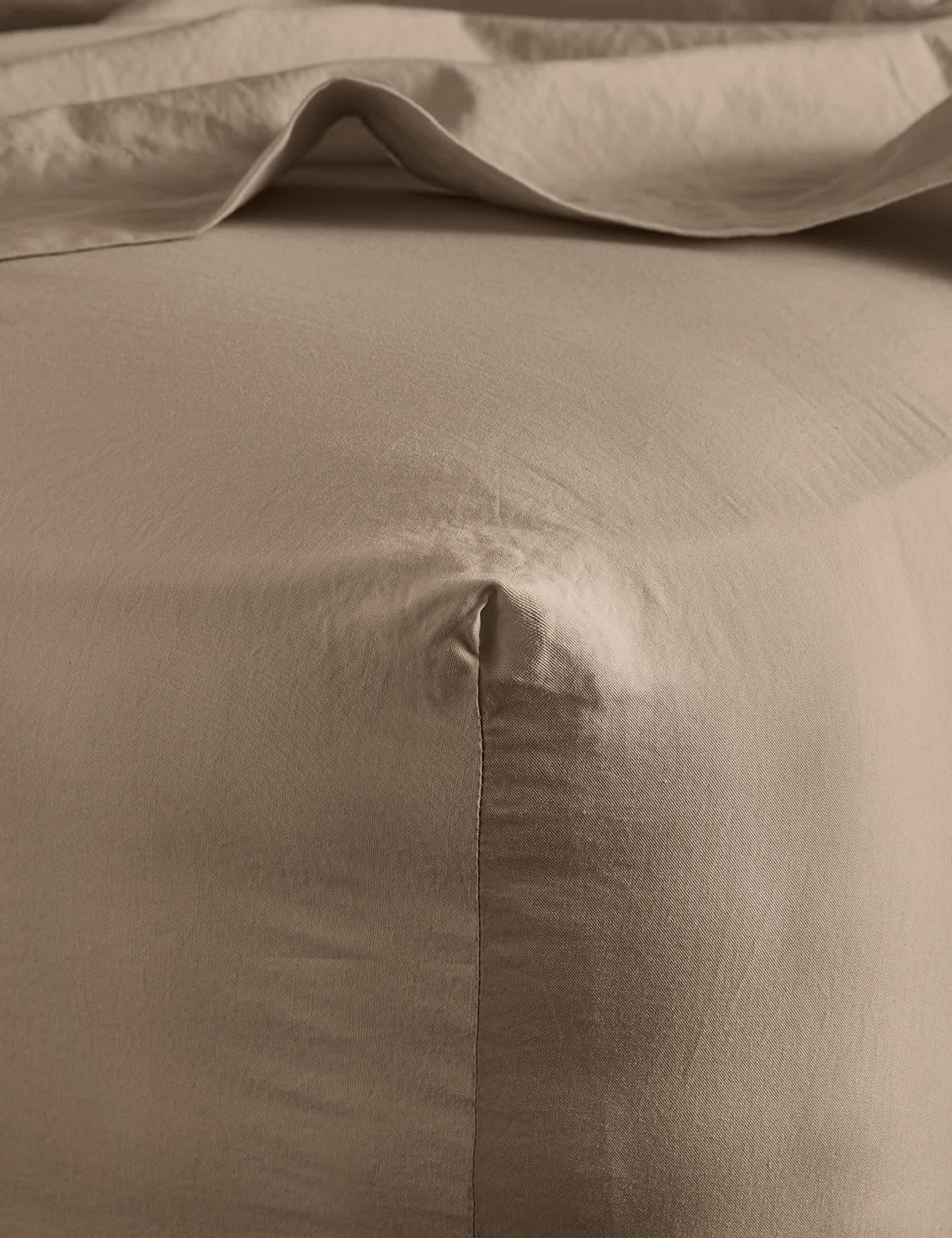 Bedfolk Pure Cotton Washed Fitted Sheet