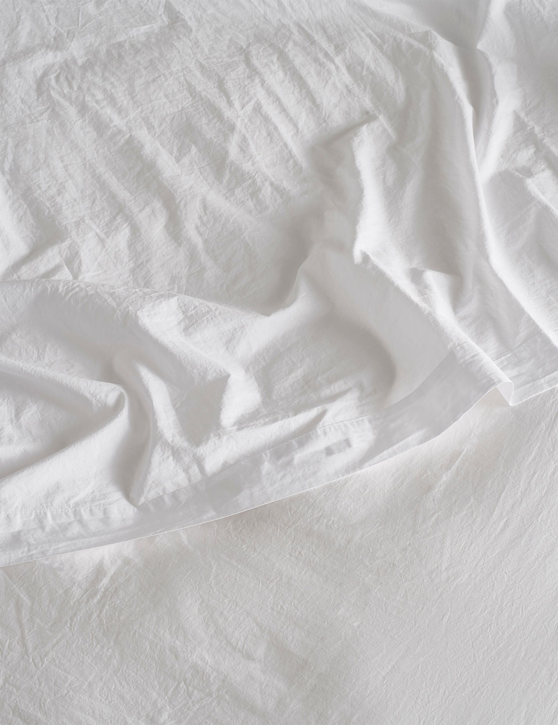 Bedfolk Washed Cotton 300 Thread Count Flat Sheet