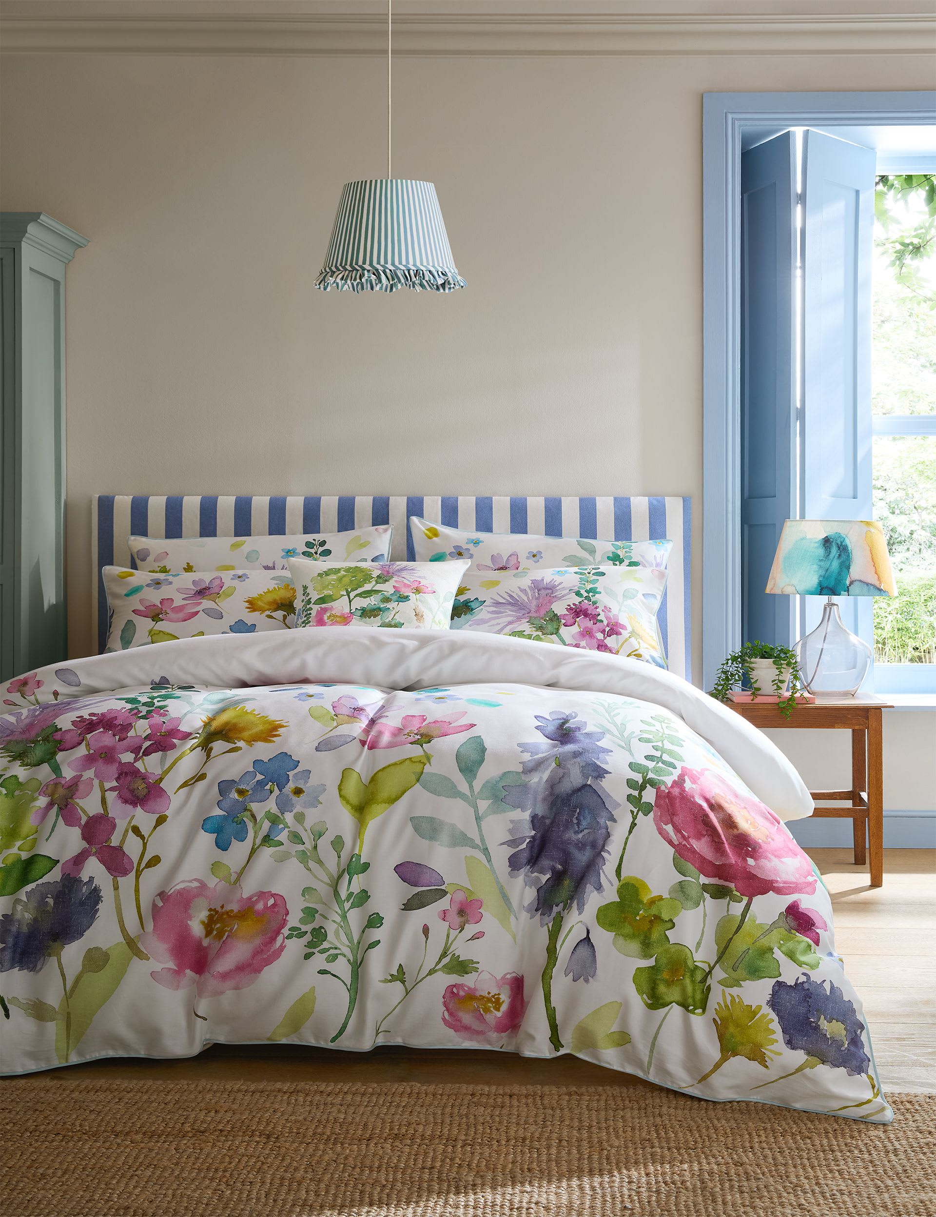 Bluebellgray pure cotton sateen Tetbury bedding set - British product
