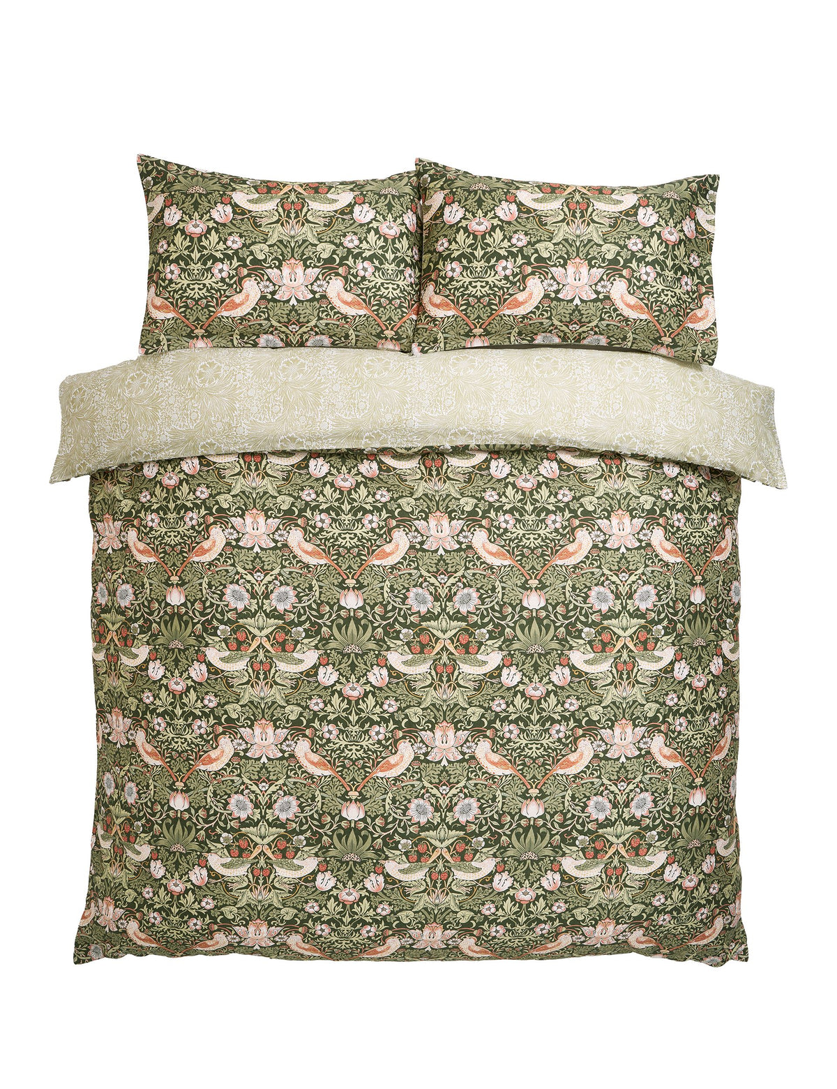 William Morris At Home Strawberry Thief bedding set, UK version