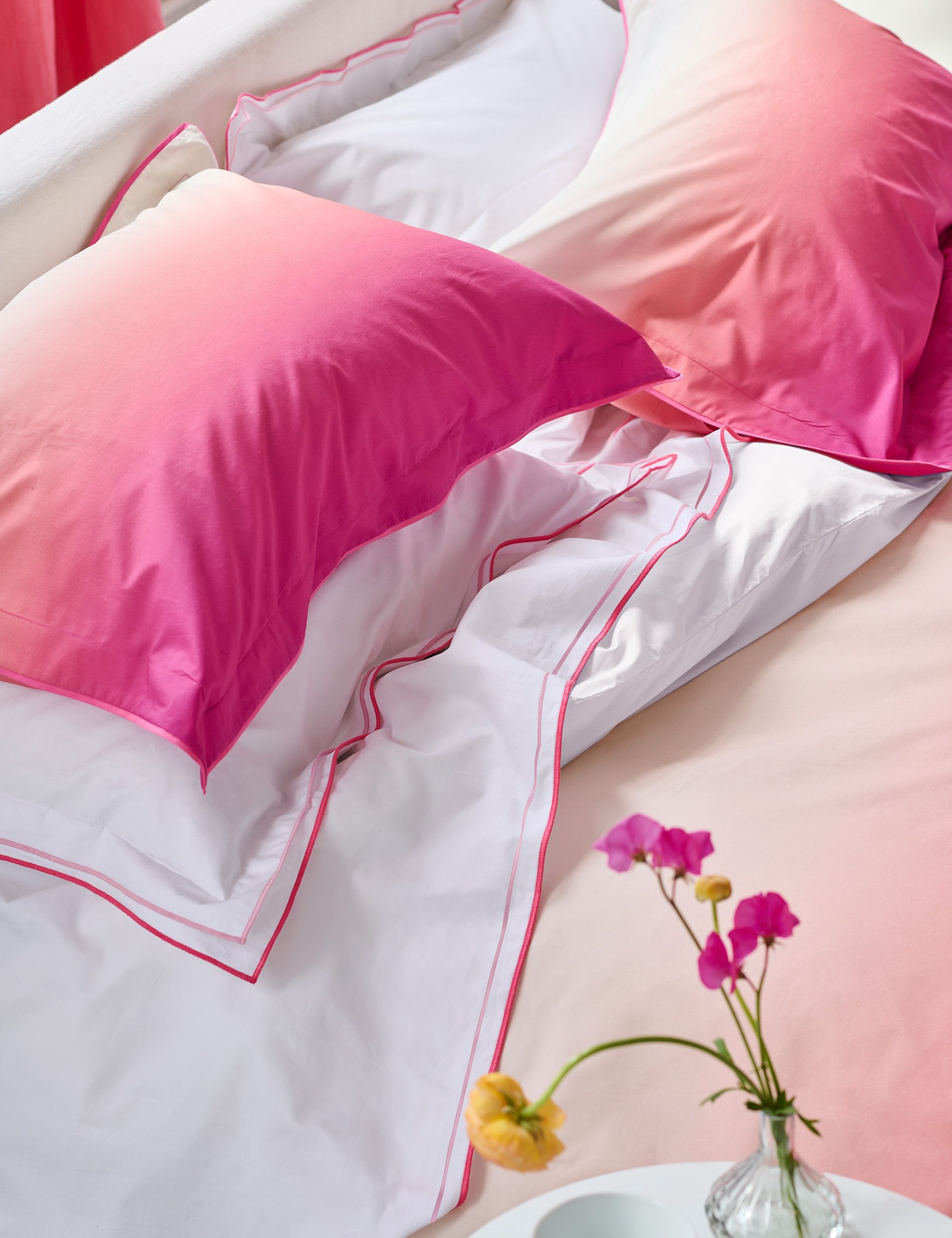 Designers Guild Pure Cotton Percale Ombre Pillowcase Set