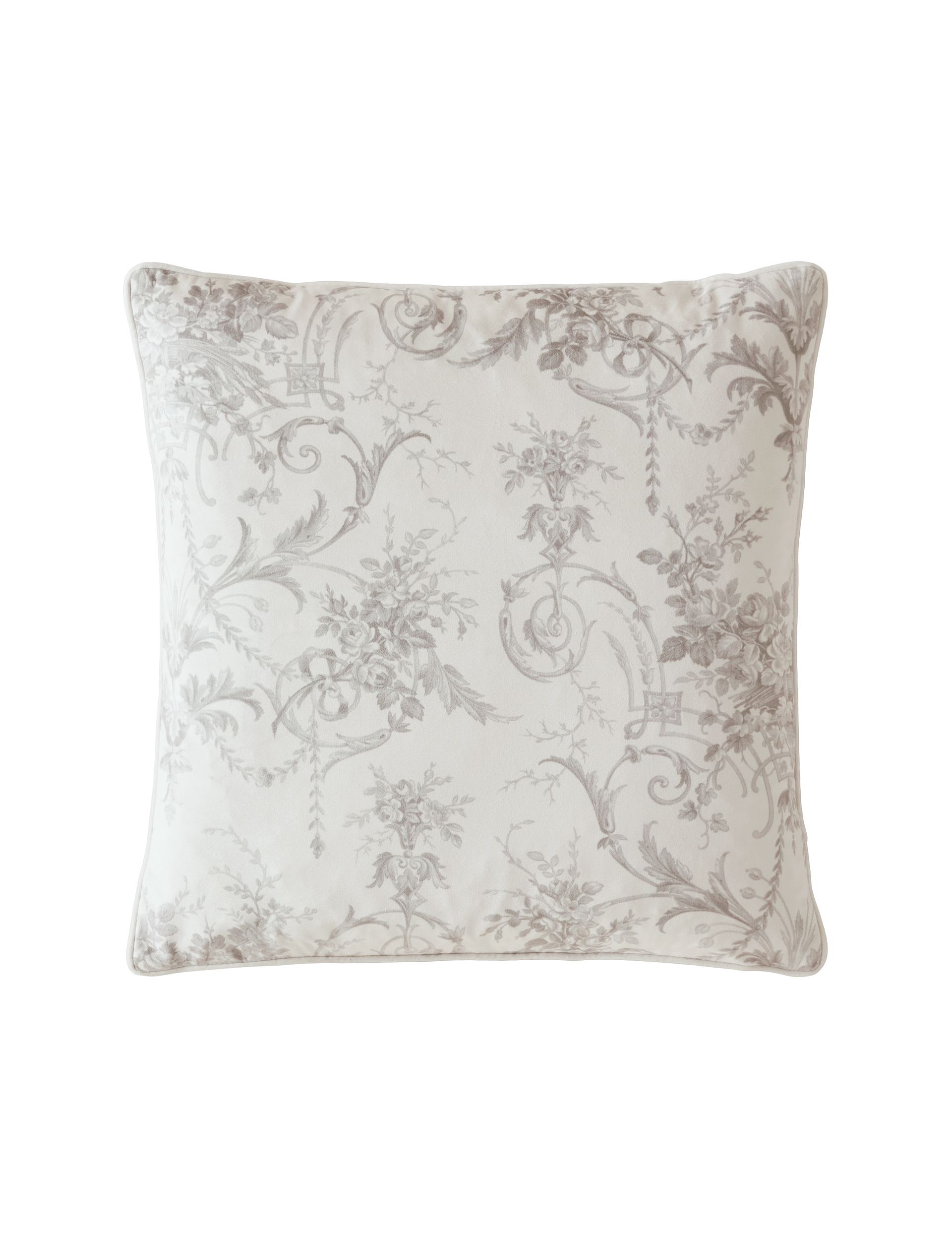 Laura Ashley Tuileries velvet piped cushion 50x50cm - British product