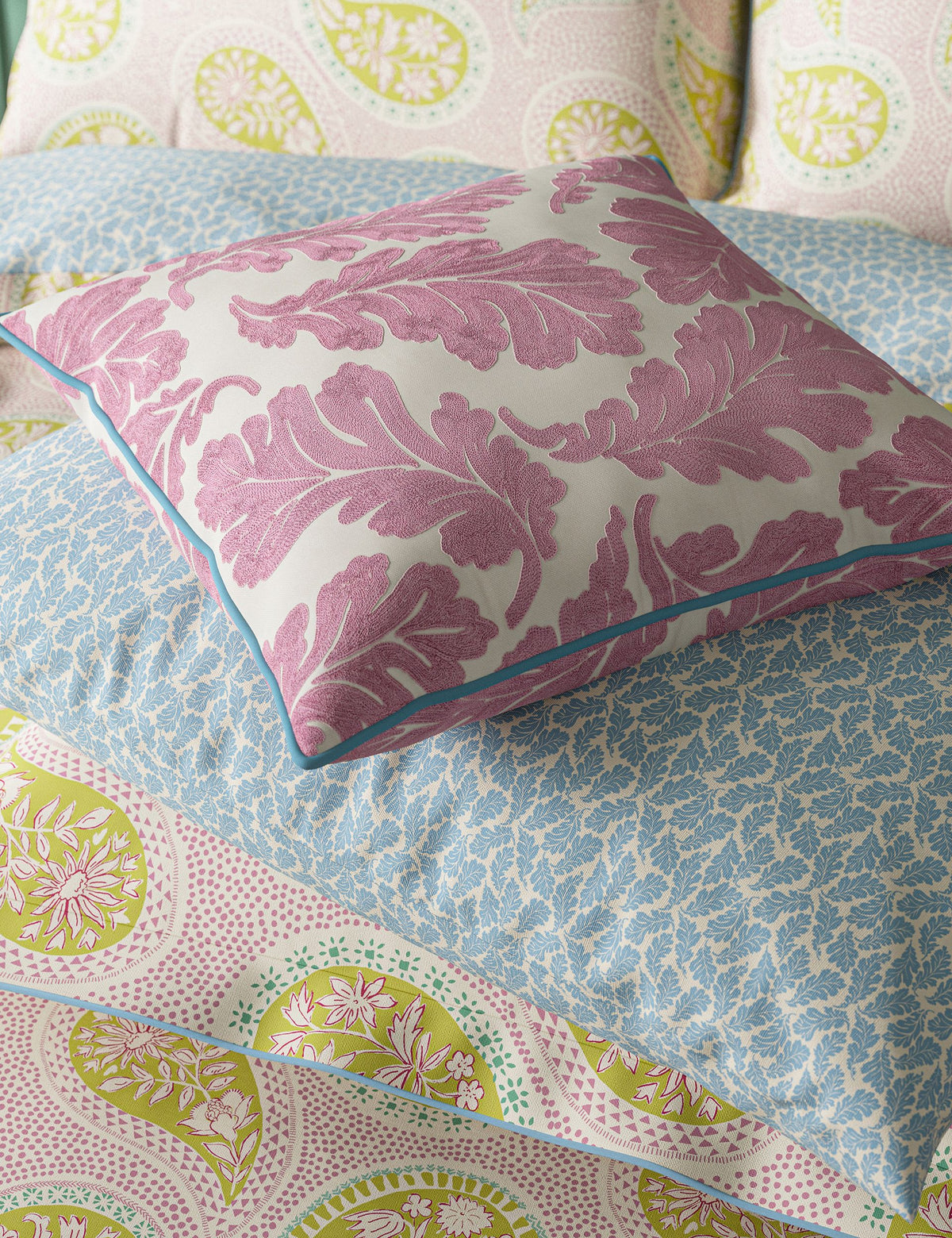 Land & Shore Lori cushion 50cm square - British product