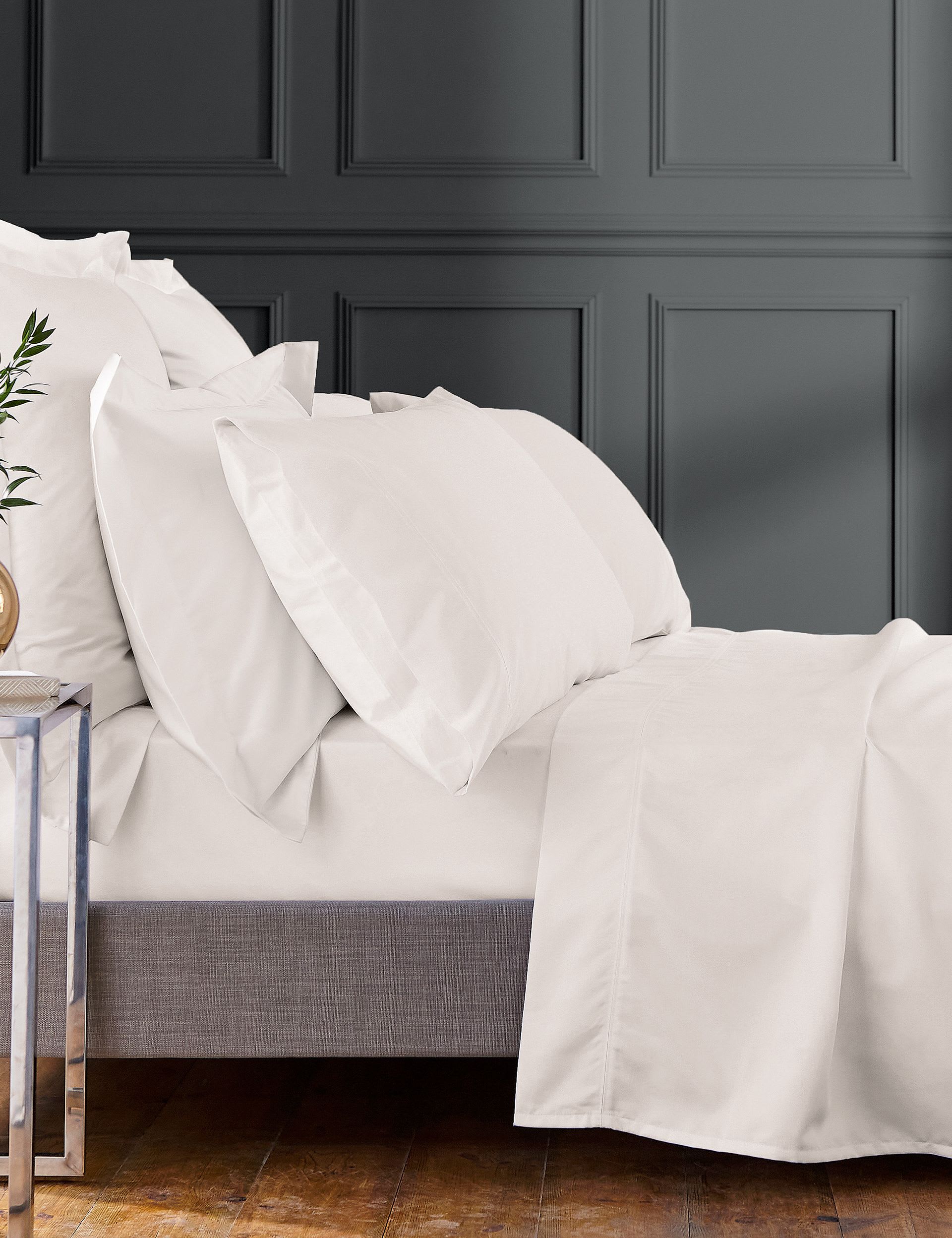 Bedeck of Belfast Egyptian cotton 1000 thread count flat sheet (British brand)