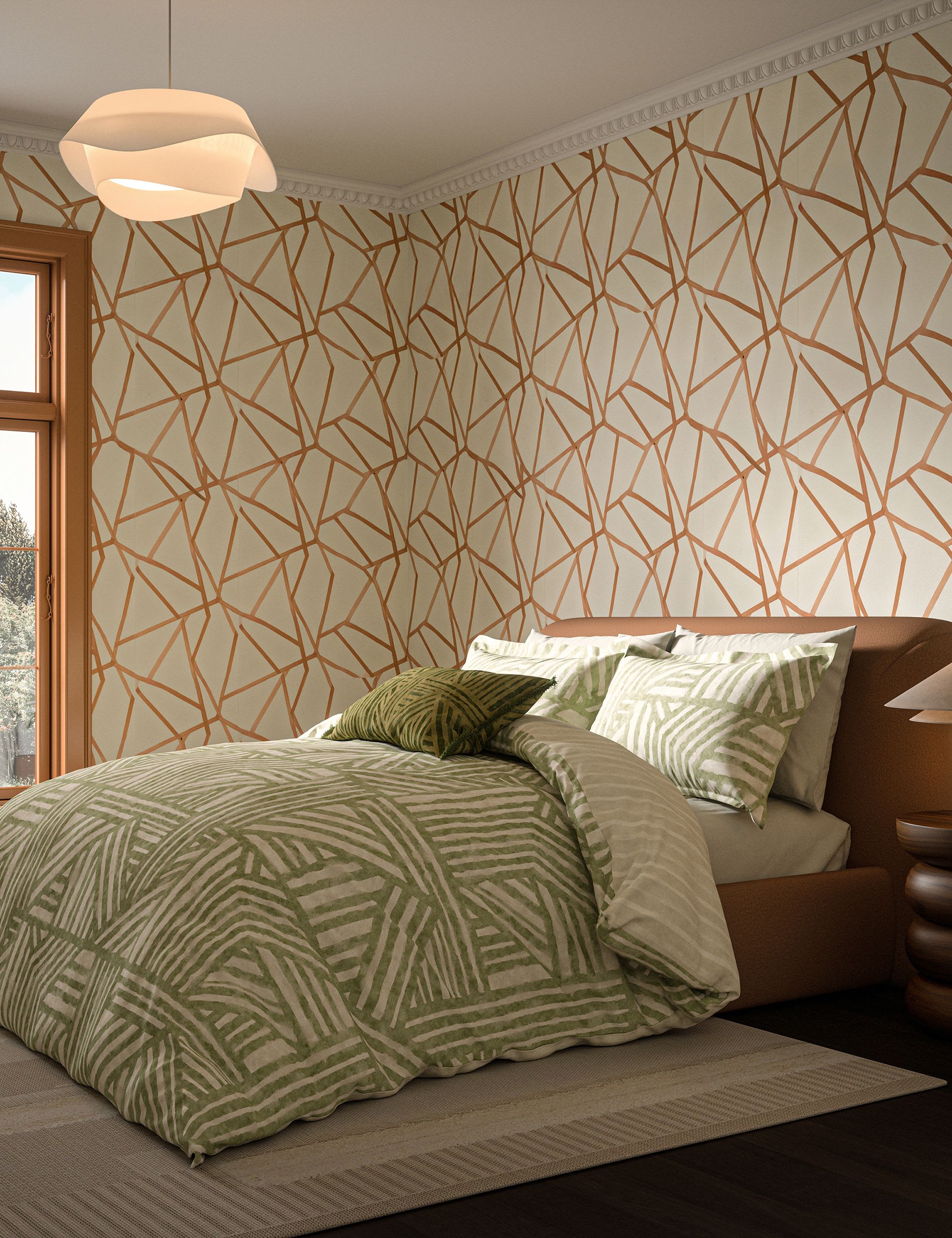 Harlequin Crater bedding set, imported from the UK