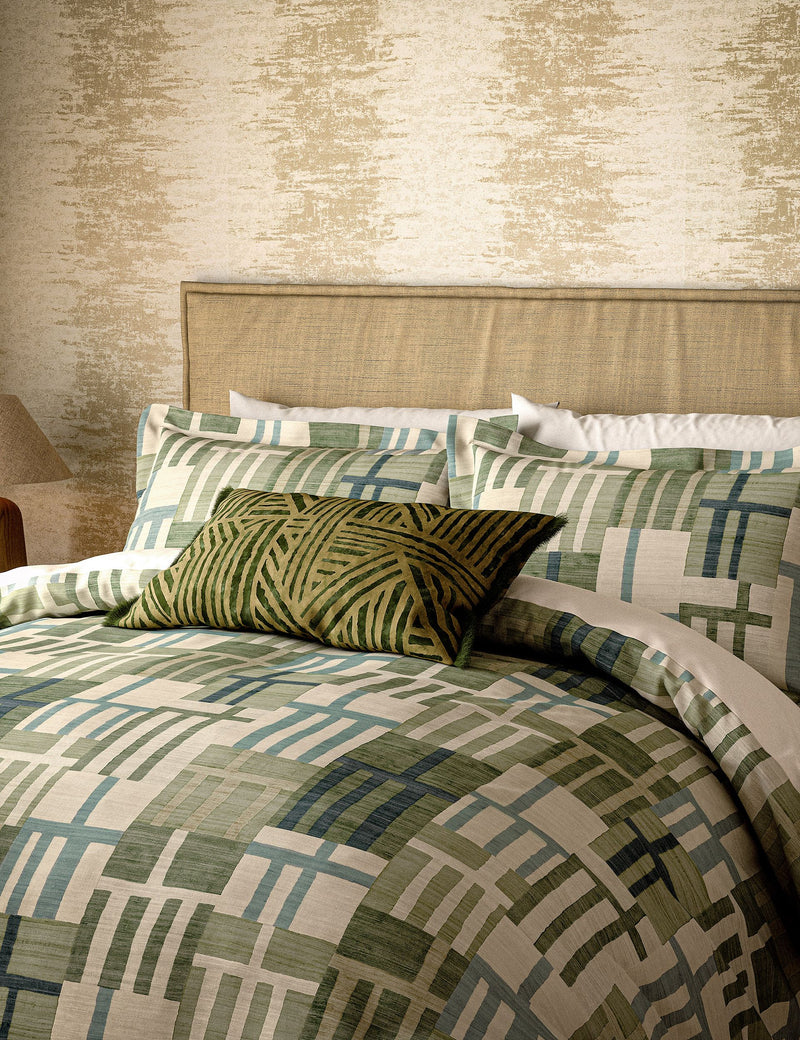 Harlequin Monolith geometric bedding set, imported from the UK