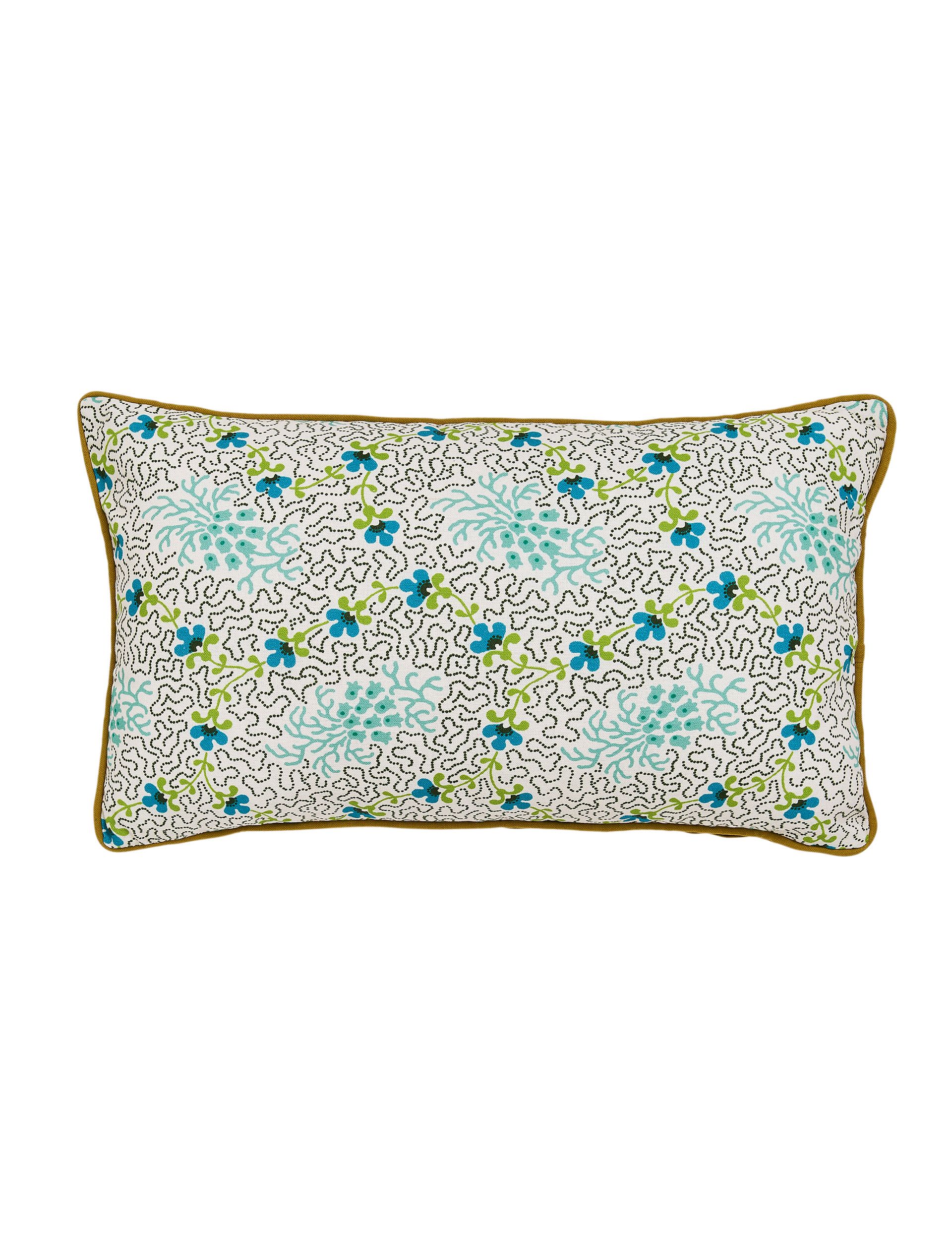Land & Shore floral outdoor cushion 30x50cm, imported from the UK